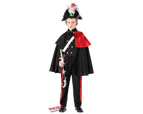 Vestito carnevale Veneziano Carabiniere alta uniforme