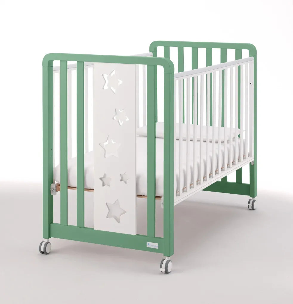Lettino Evolutivo Glam 1x9 Stelle Azzurra Design