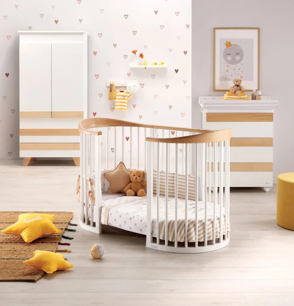 Lettino Evolutivo Wave Azzurra Design