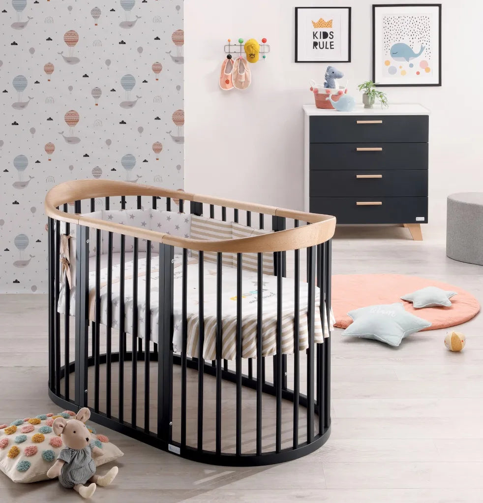 Lettino Evolutivo Wave Azzurra Design