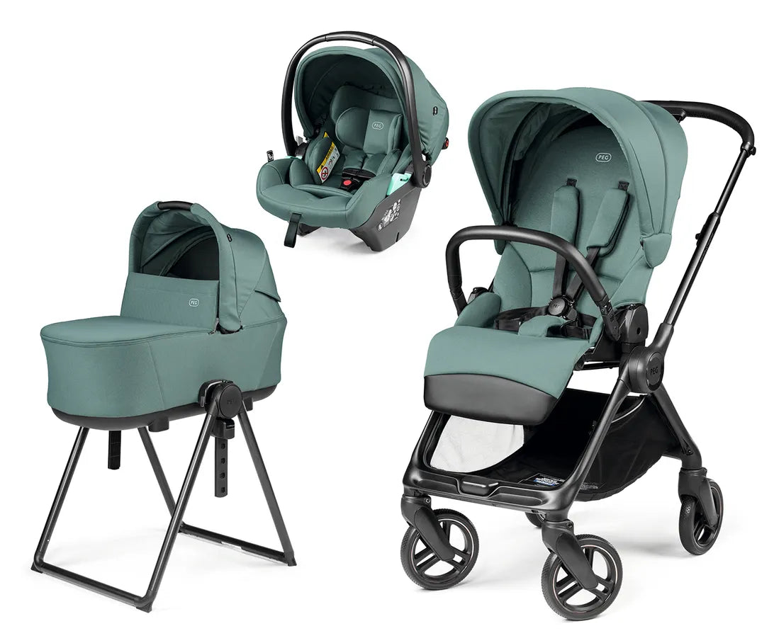 Sistema Modulare Peg Perego Breeze Noir, Urban, Con Navetta Elite E Primo Viaggio SL, Per Bambini Dalla Nascita Fino A 9 Mesi