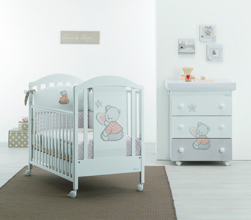 Lettino Cuore Stelle Azzurra Design