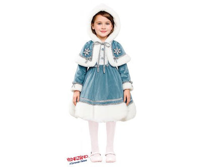 Costume Carnevale Reginetta delle nevi Veneziano