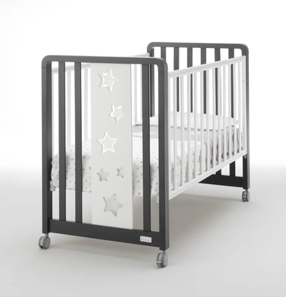 Lettino Evolutivo Glam 1x9 Stelle Azzurra Design