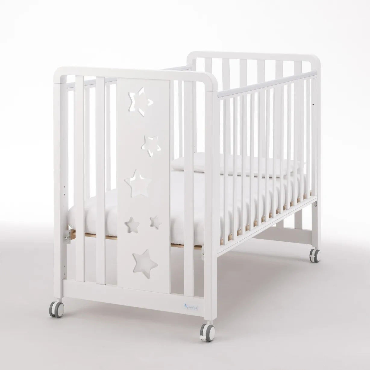 Lettino Evolutivo Glam 1x9 Stelle Azzurra Design