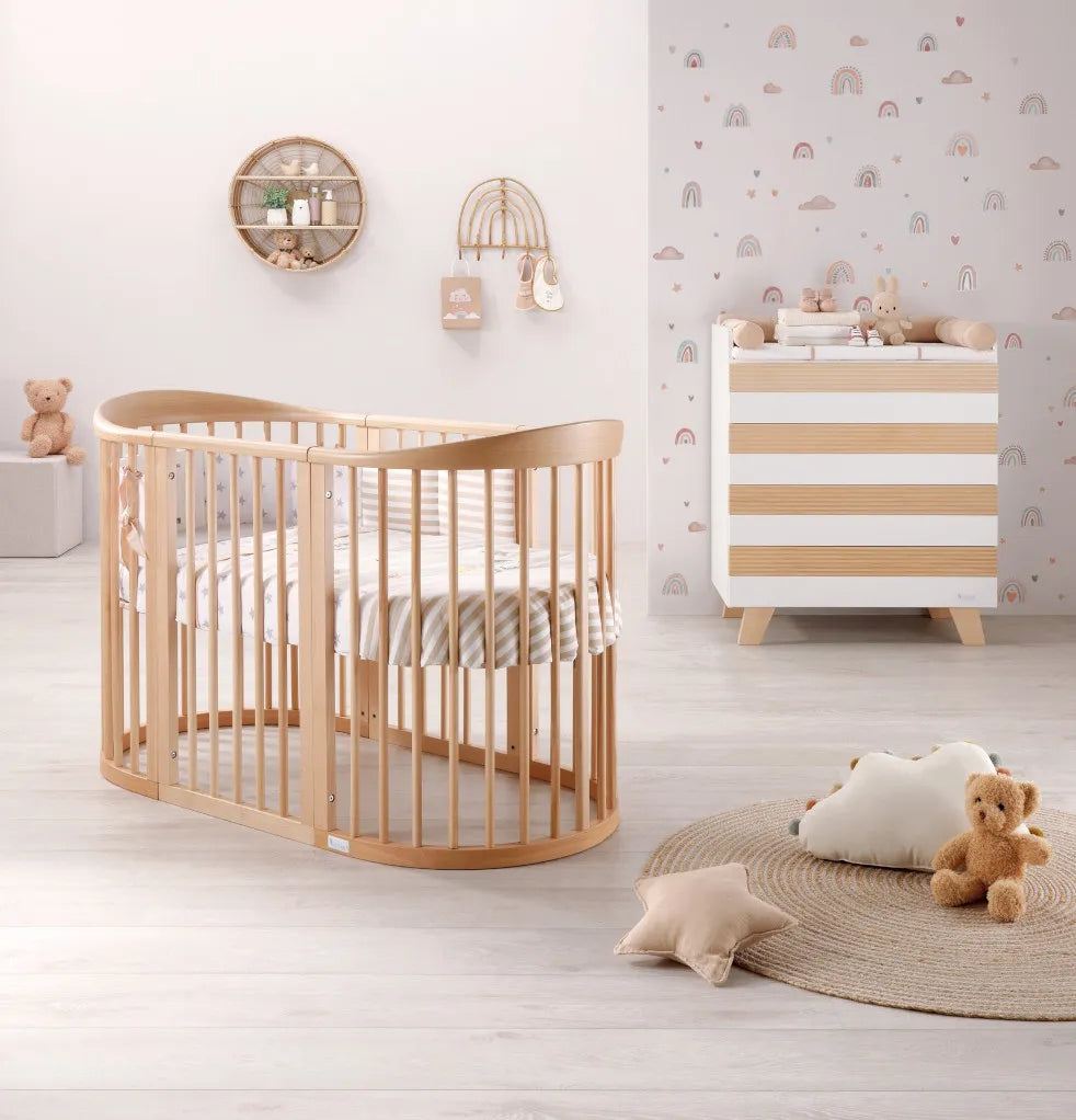 Lettino Evolutivo Wave Azzurra Design