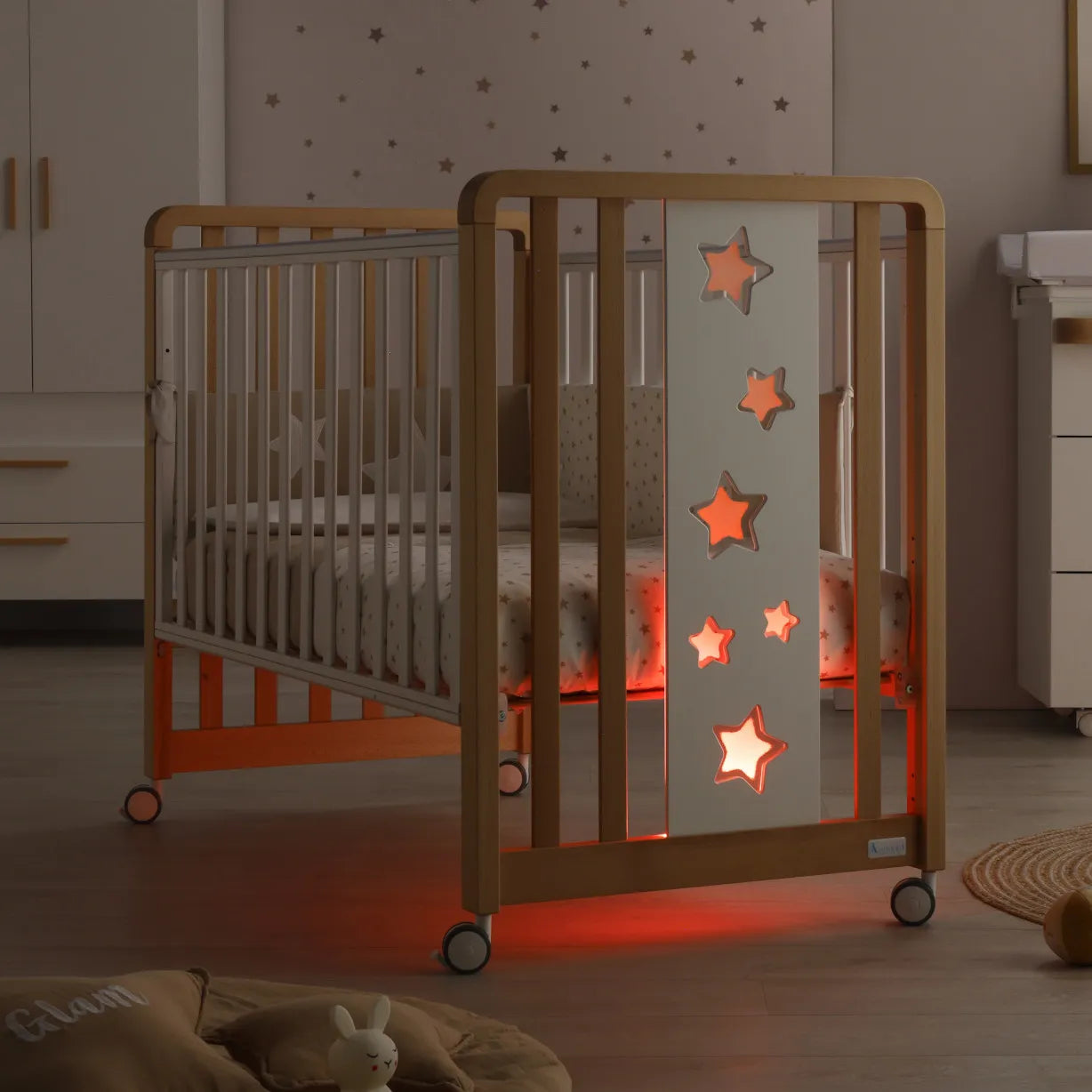 Lettino Evolutivo Glam Lux 1x9 Azzurra Design