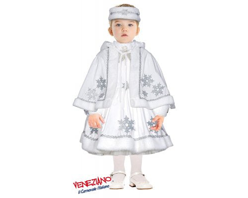 Vestito carnevale Veneziano Principessa Fiocco di Neve