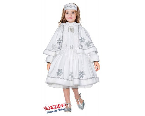 Vestito carnevale Veneziano Principessa Fiocco di Neve